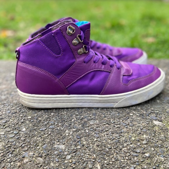 CLAE Rollins casual Purple high top sneaker Sz 10 - Picture 4 of 8
